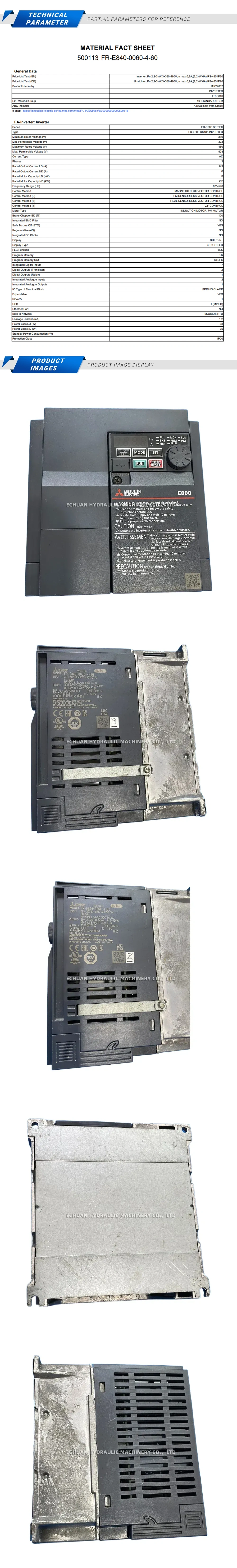 Mitsubishi FR-E840-0060-4-60 Description