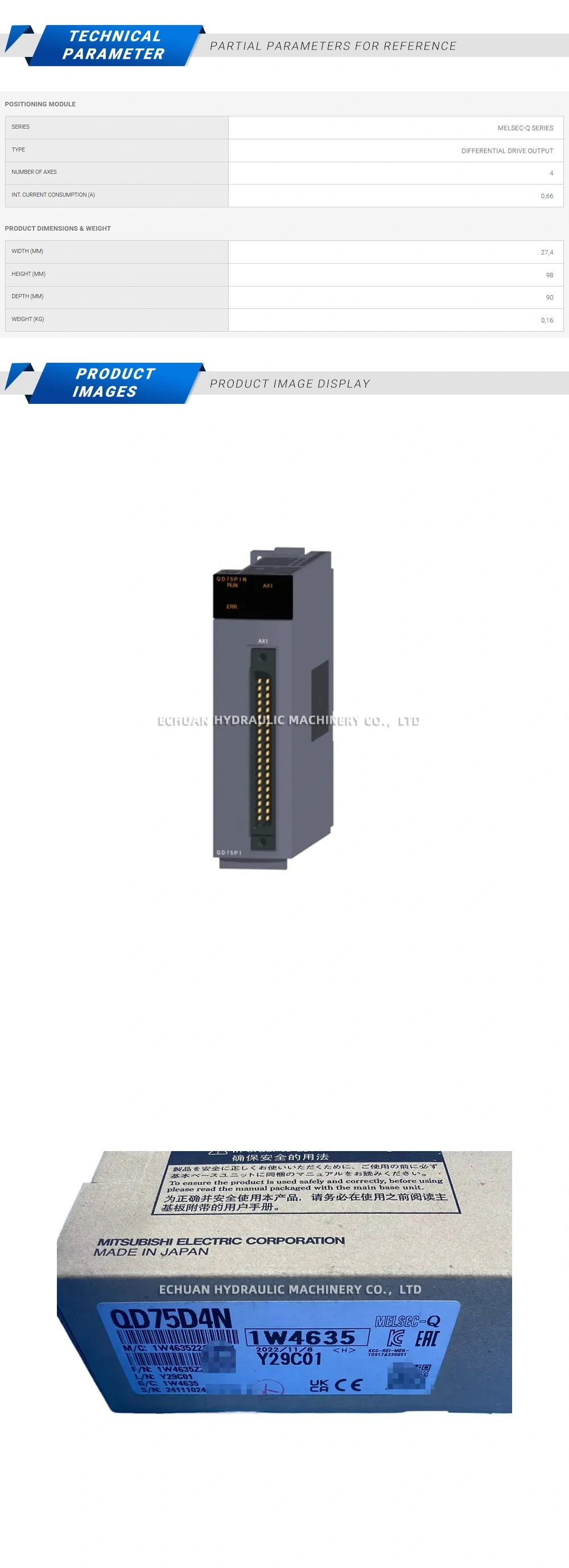 Mitsubishi QD75D4N Description