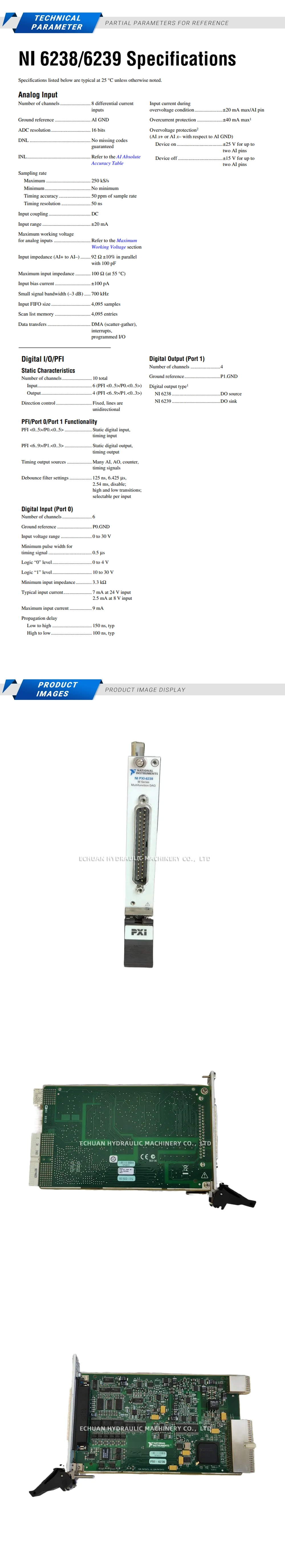 National Instruments PXI-6238 Description