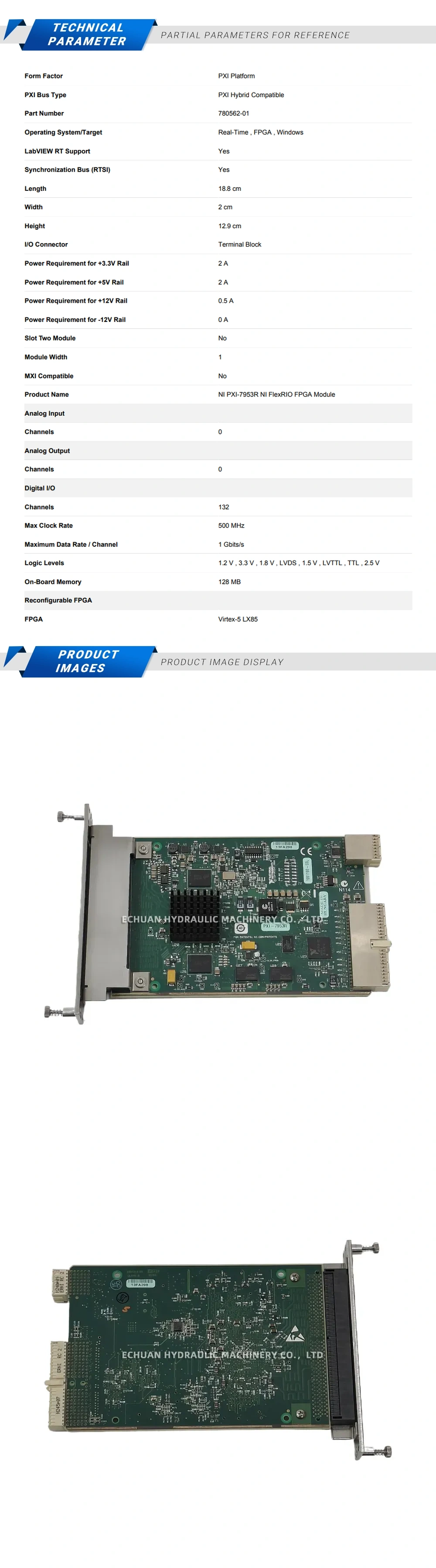 National Instruments PXI-7953R Description