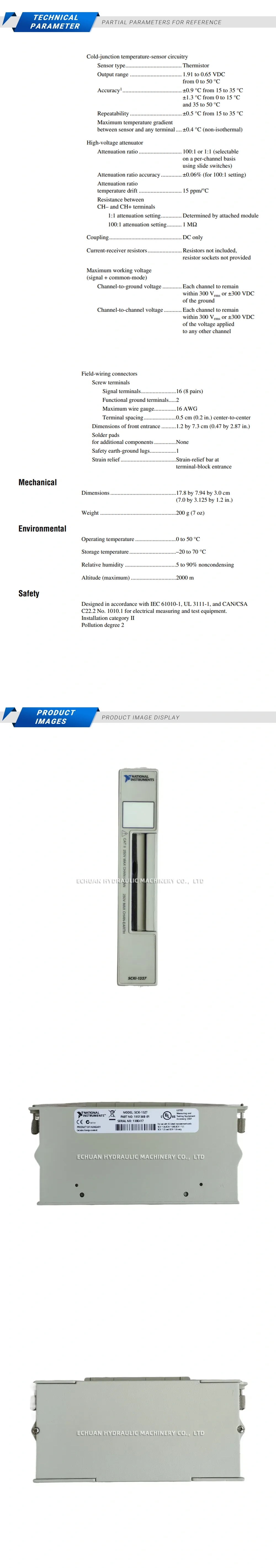 National Instruments SCXI-1327 Description