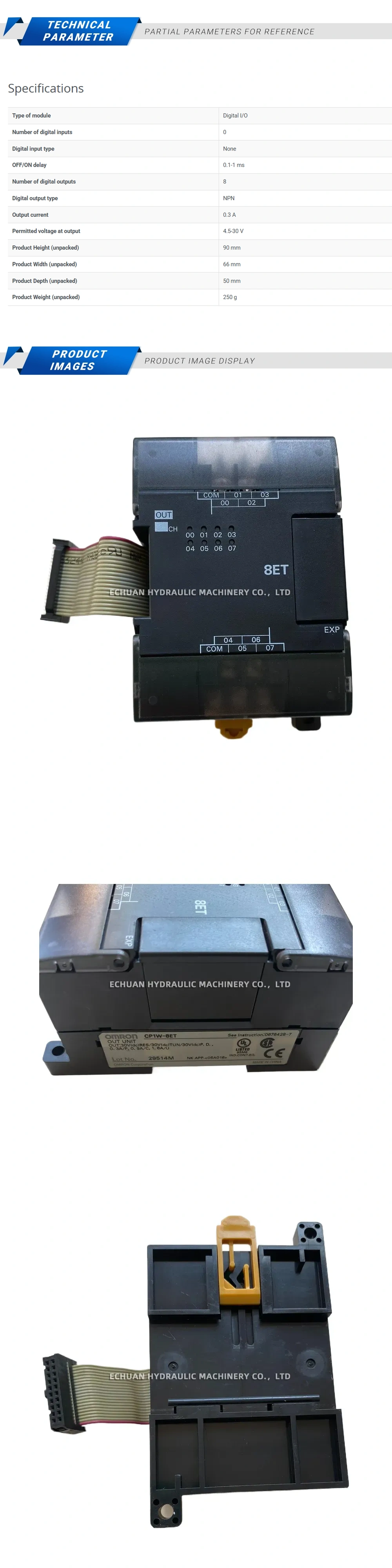 Omron CP1W-8ET Module Description