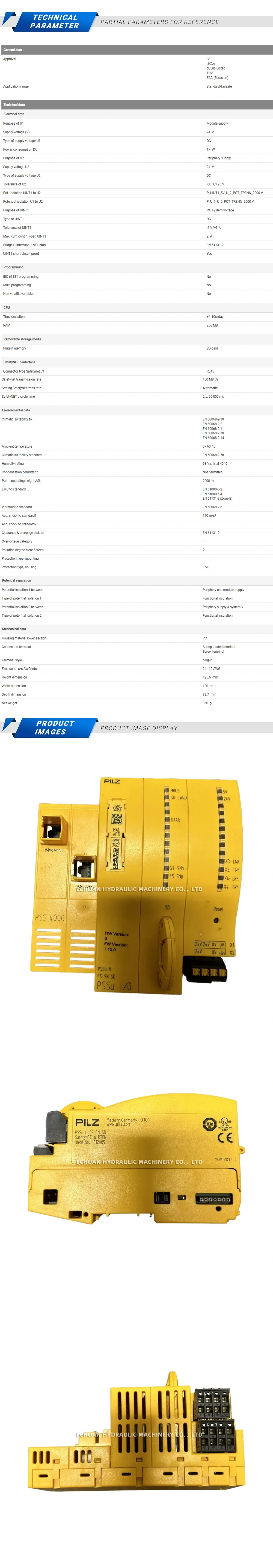 Pilz 312087 Description