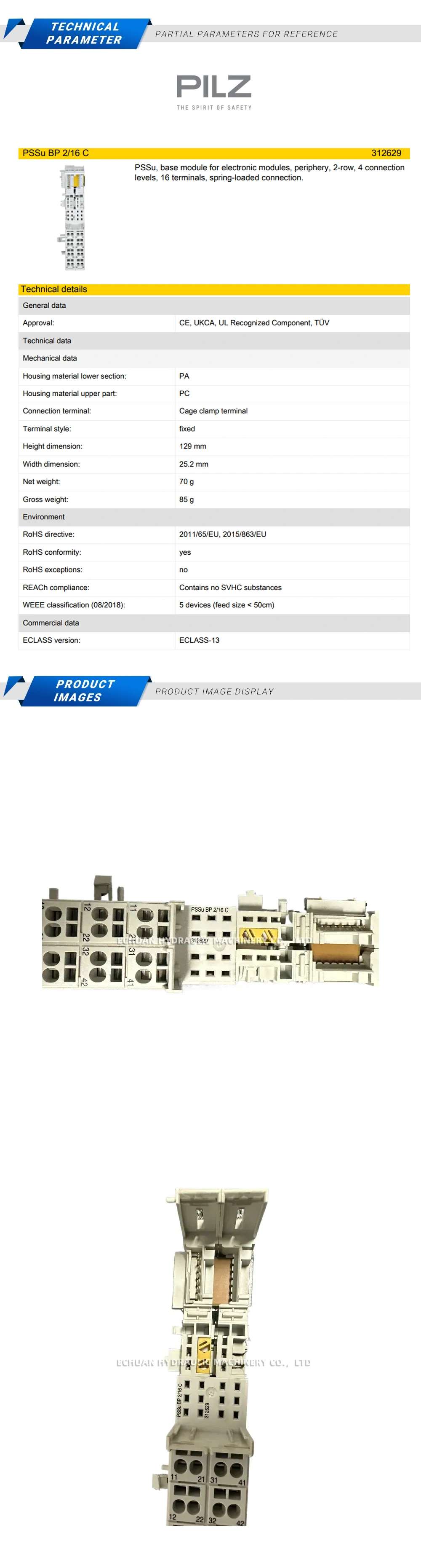 Pilz 312629 Description