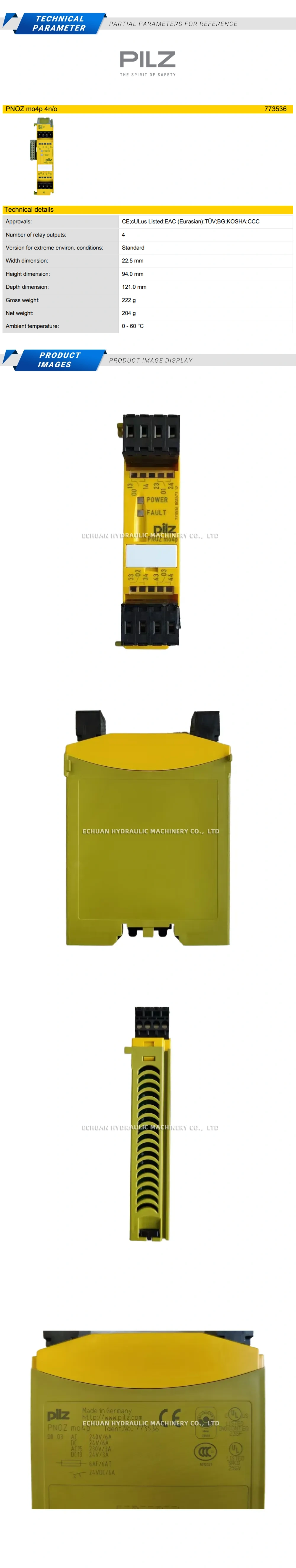 Pilz 773536 Description