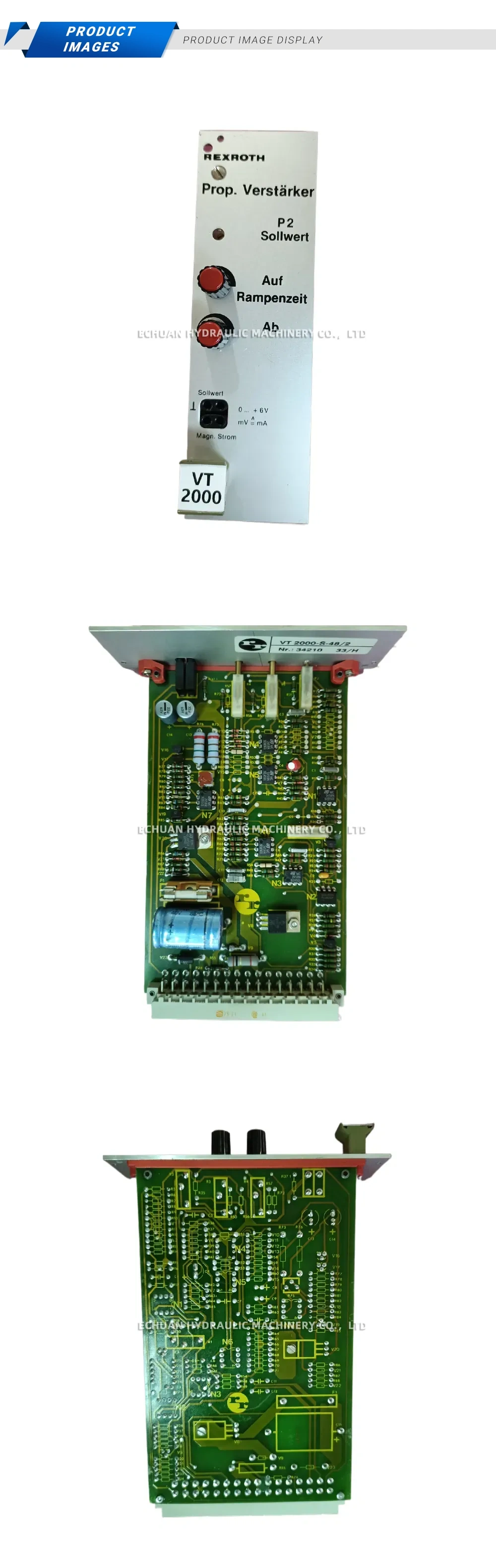 Rexroth VT2000-S-48/2 Proportional amplifier Description