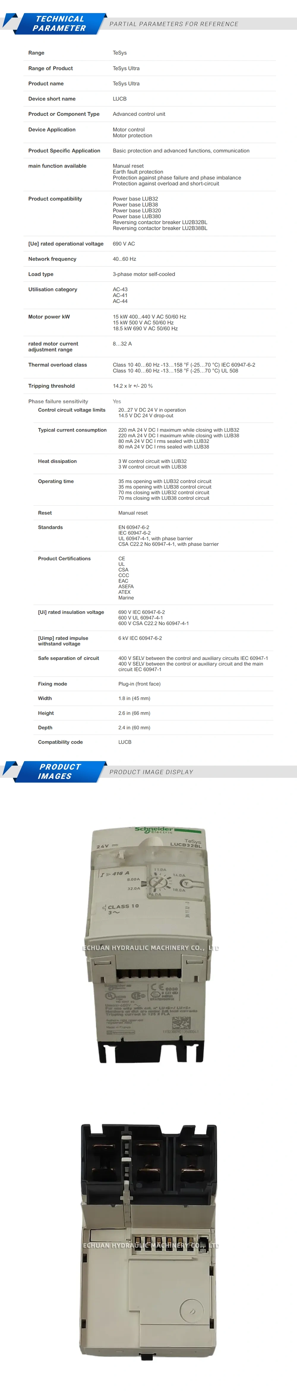 Schheider LUCB32BL Description