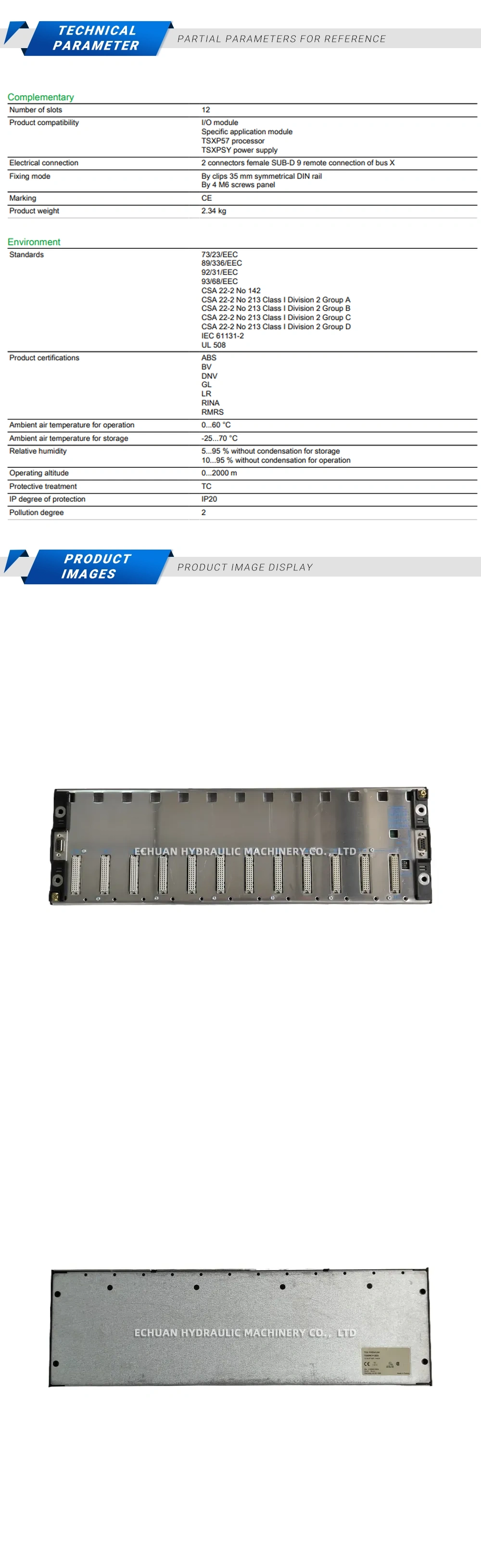 Schneider TSXRKY12EX Scalable rack Description