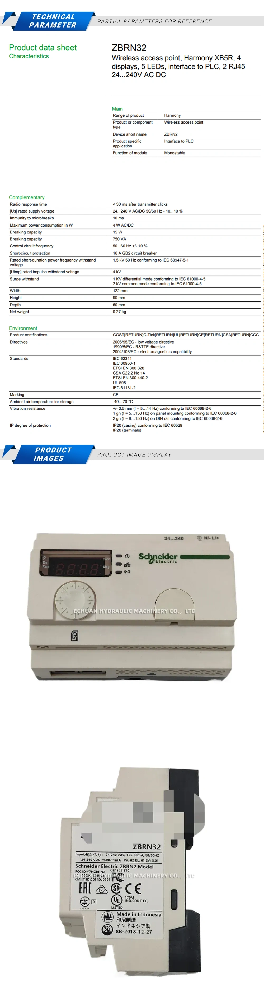Schneider ZBRN32 Description