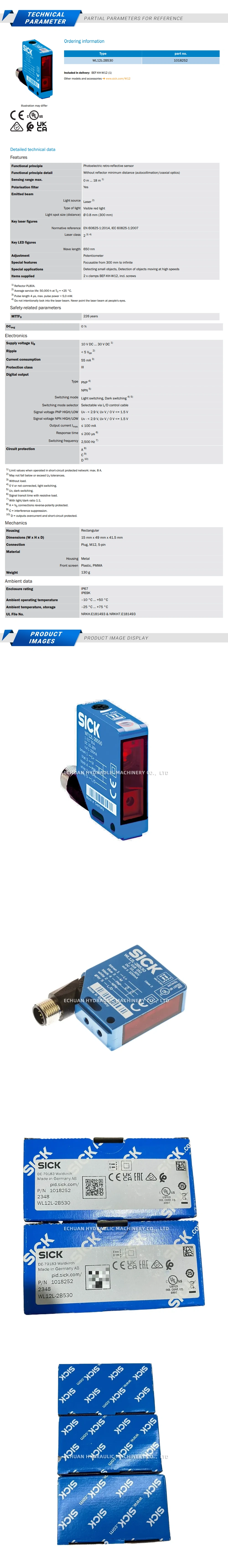 Sick WL12L-2B530 Description