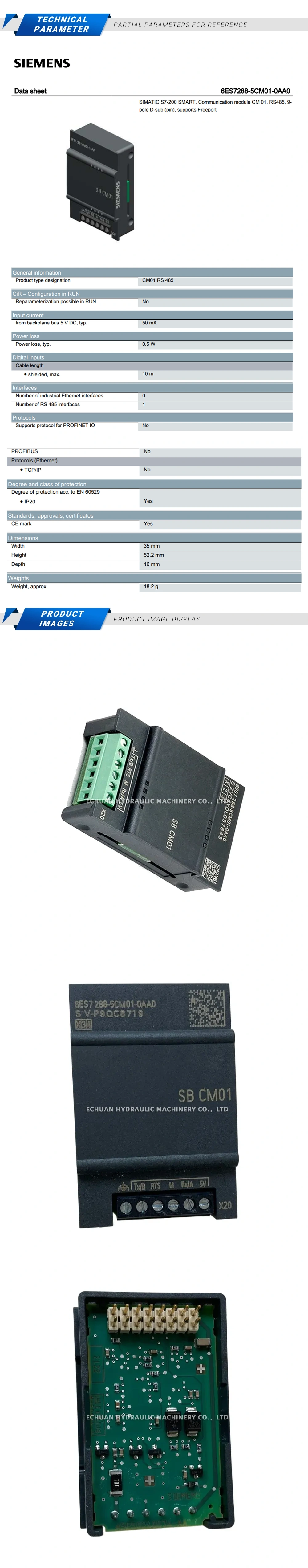 Siemens 6ES7 288-5CM01-0AA0 Description