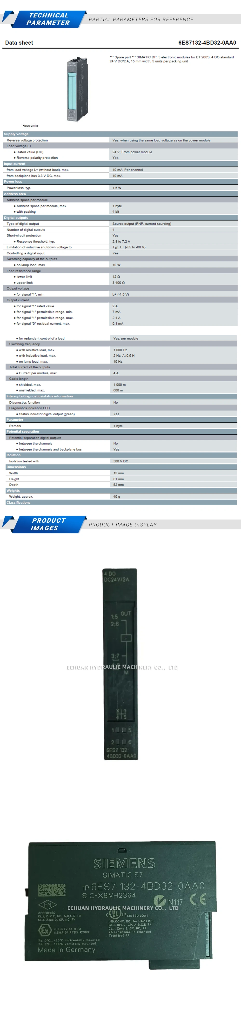 Siemens 6ES7132-4BD32-0AA0 Description