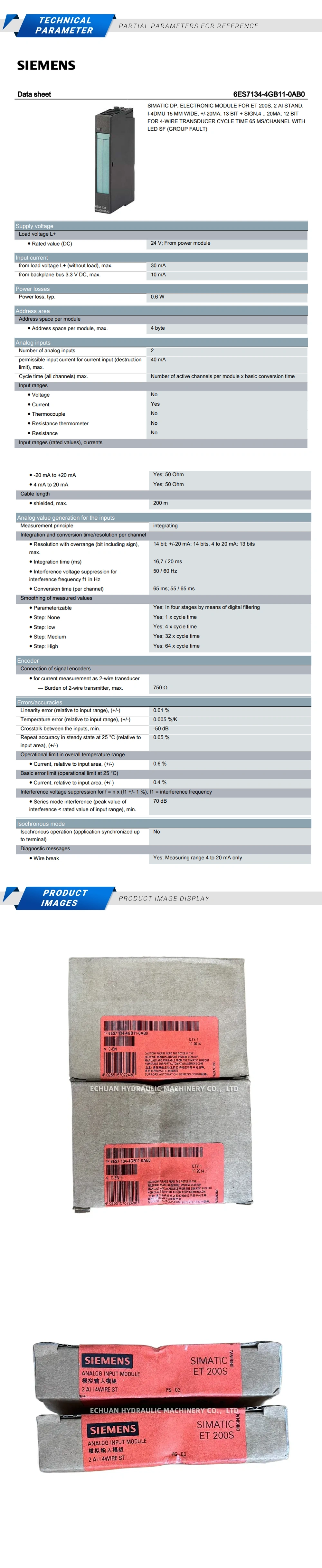 Siemens 6ES7134-4GB11-0AB0 Description