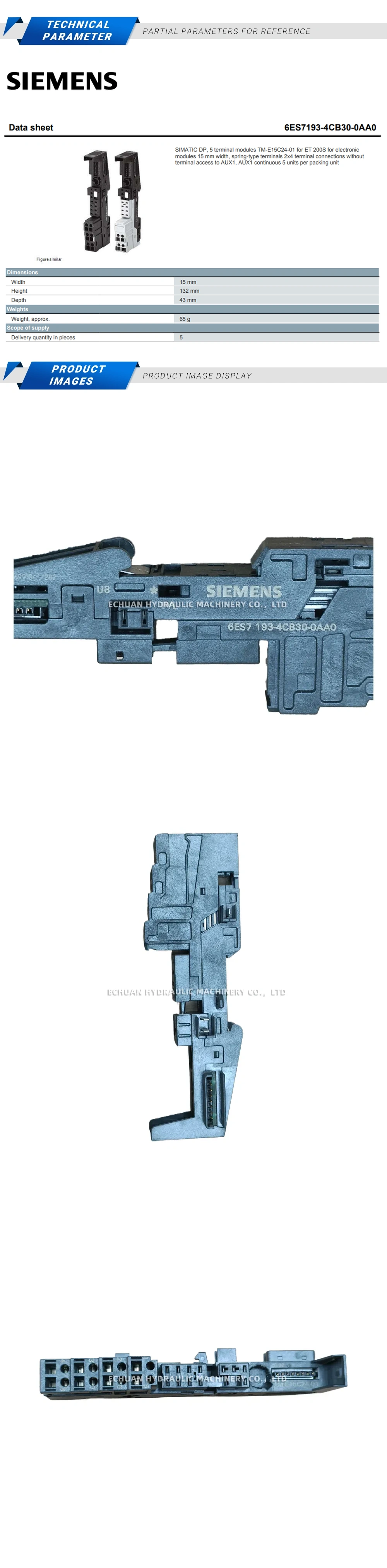 Siemens 6ES7193-4CB30-0AA0 Description