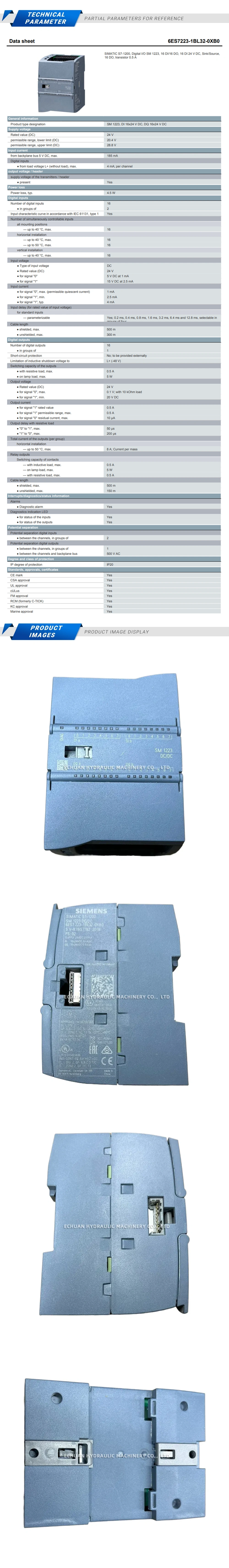 Siemens 6ES7223-1BL32-0XB0 Programmable Controller Module Description