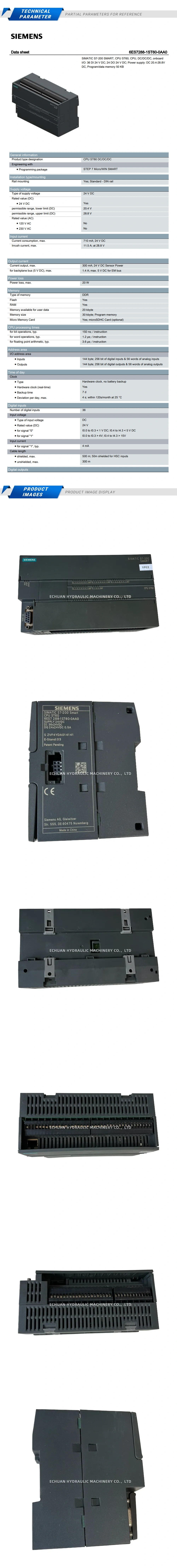 Siemens 6ES7288-1ST60-0AA0 Programmable Controller Module Description