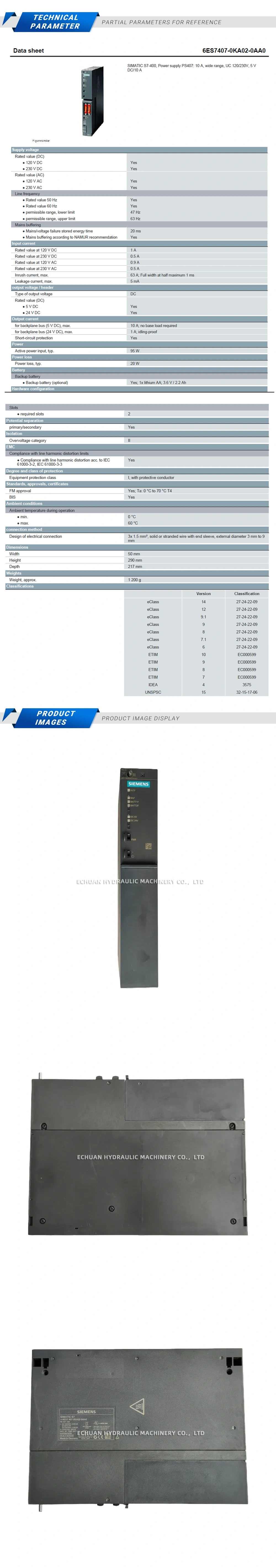 Siemens 6ES7407-0KA02-0AA0 Description