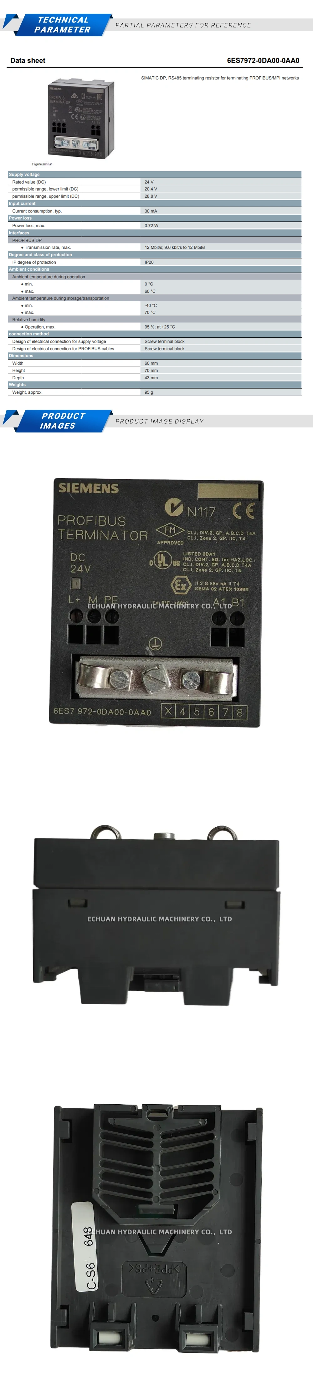 Siemens 6ES7972-0DA00-0AA0 Description