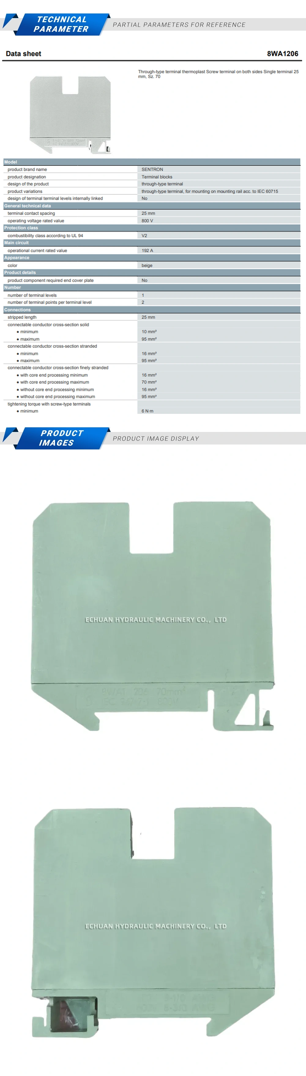 Siemens 8WA1206 Description