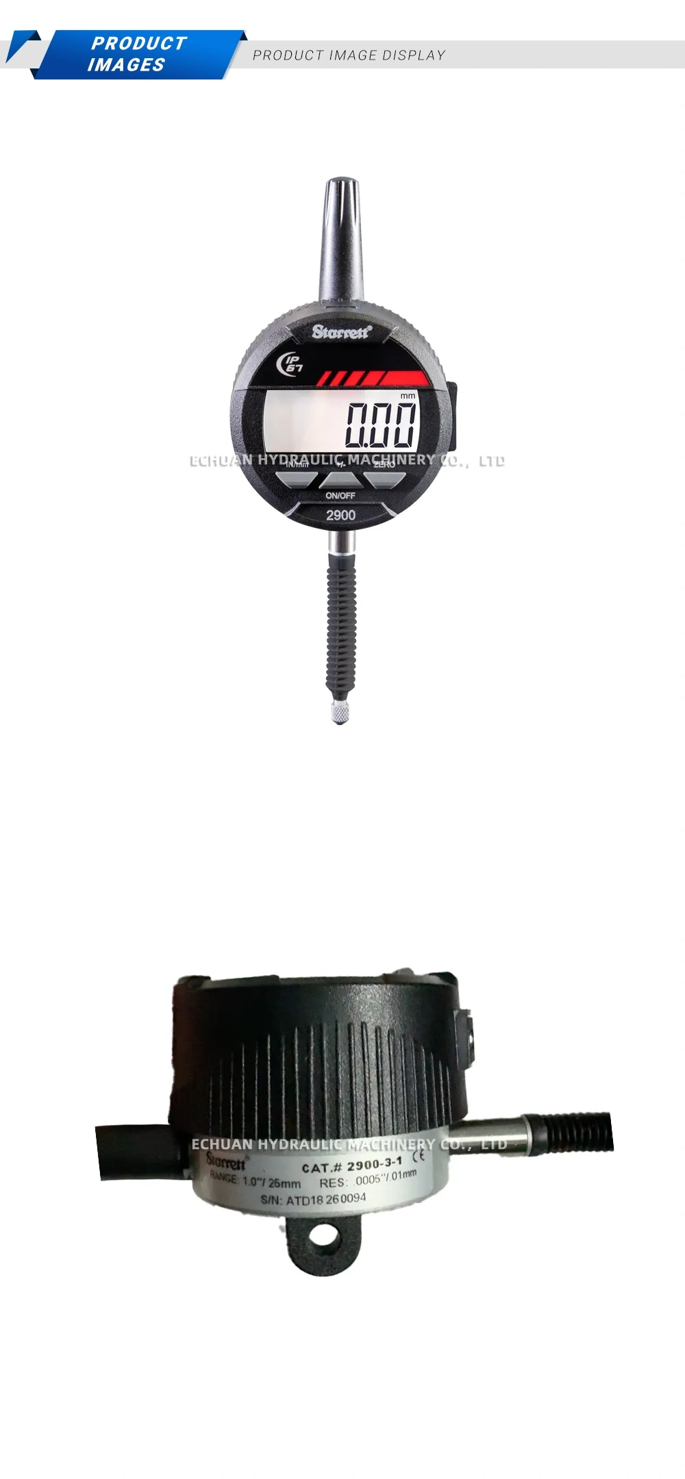 Starrett 2900-3-1 Digital dial indicator Description