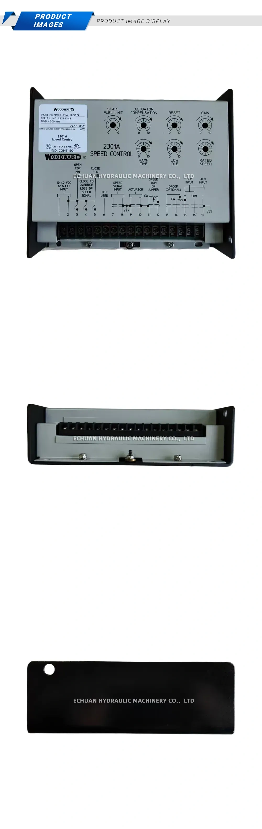 Woodward 9907-014 Speed Control Description