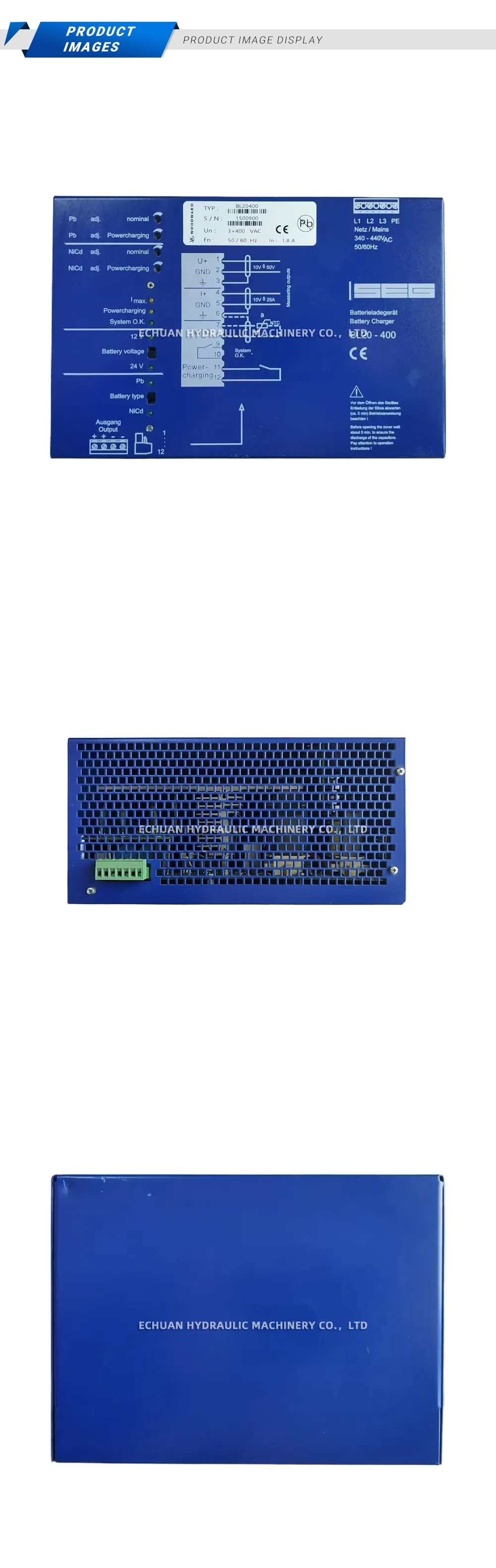 Woodward BL20400 Battery Charger Description