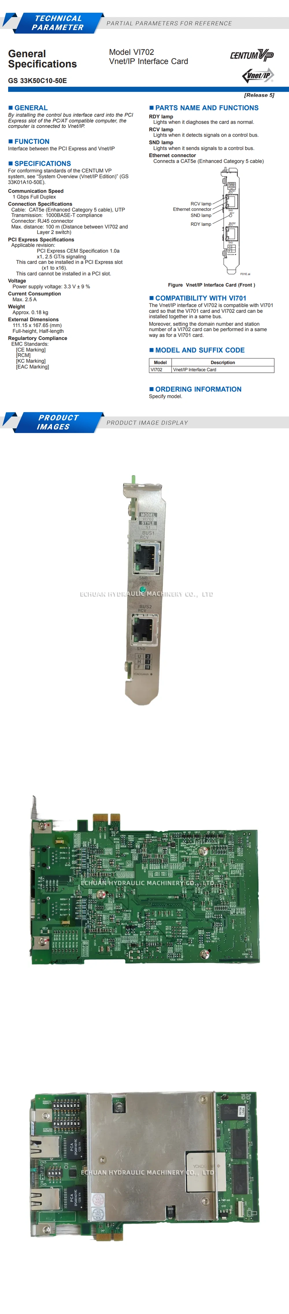 Yokogawa VI702 Description