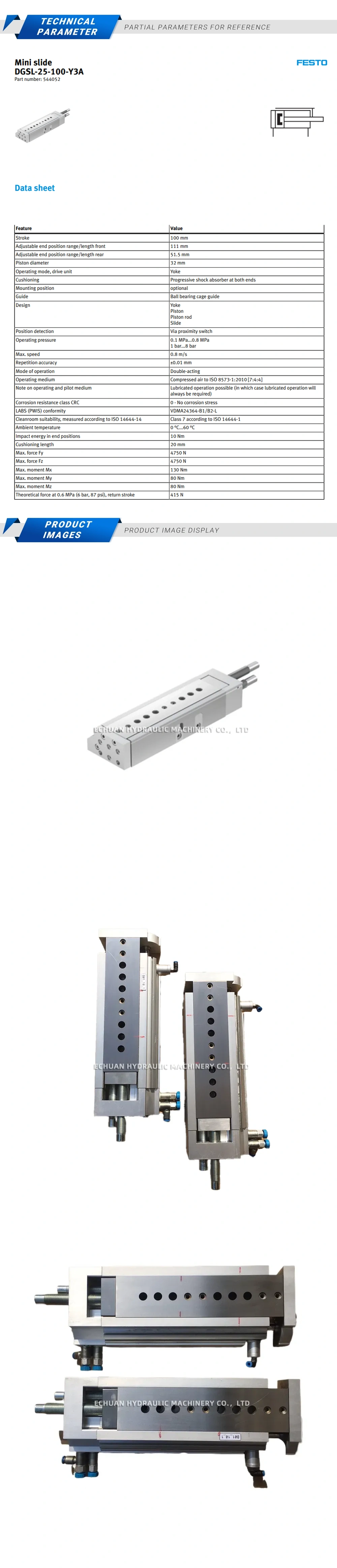 Festo DGSL-25-100-Y3A Description