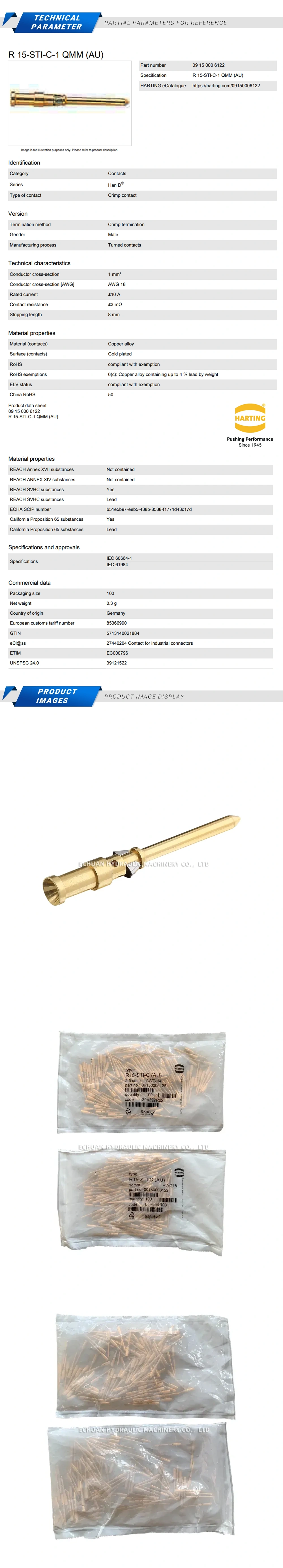 Harting 09150006122 Description