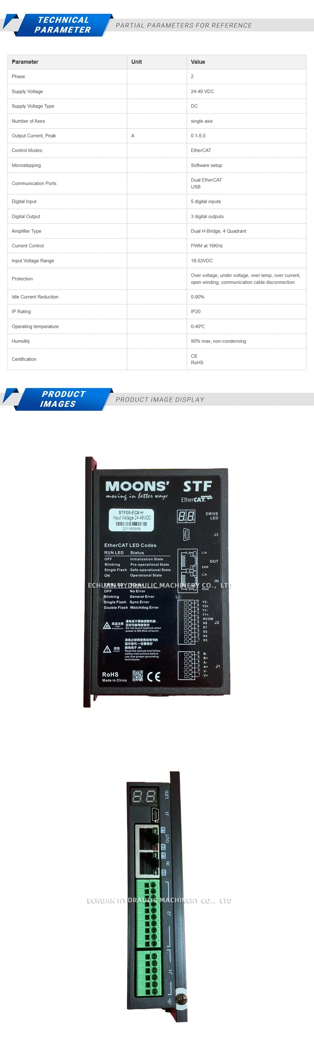 Moons STF05-ECX-H Description
