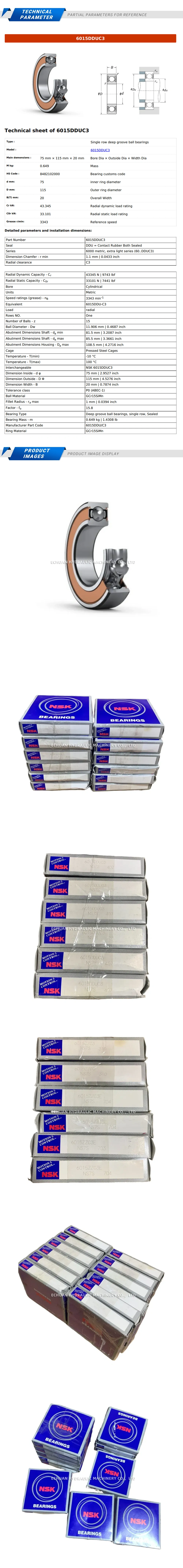 NSK 6015DDUC3 Description