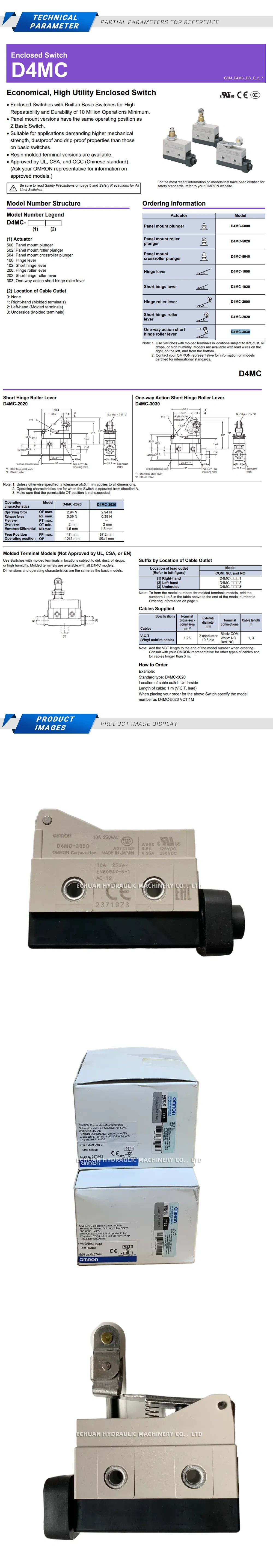 Omron D4MC-3030 Description