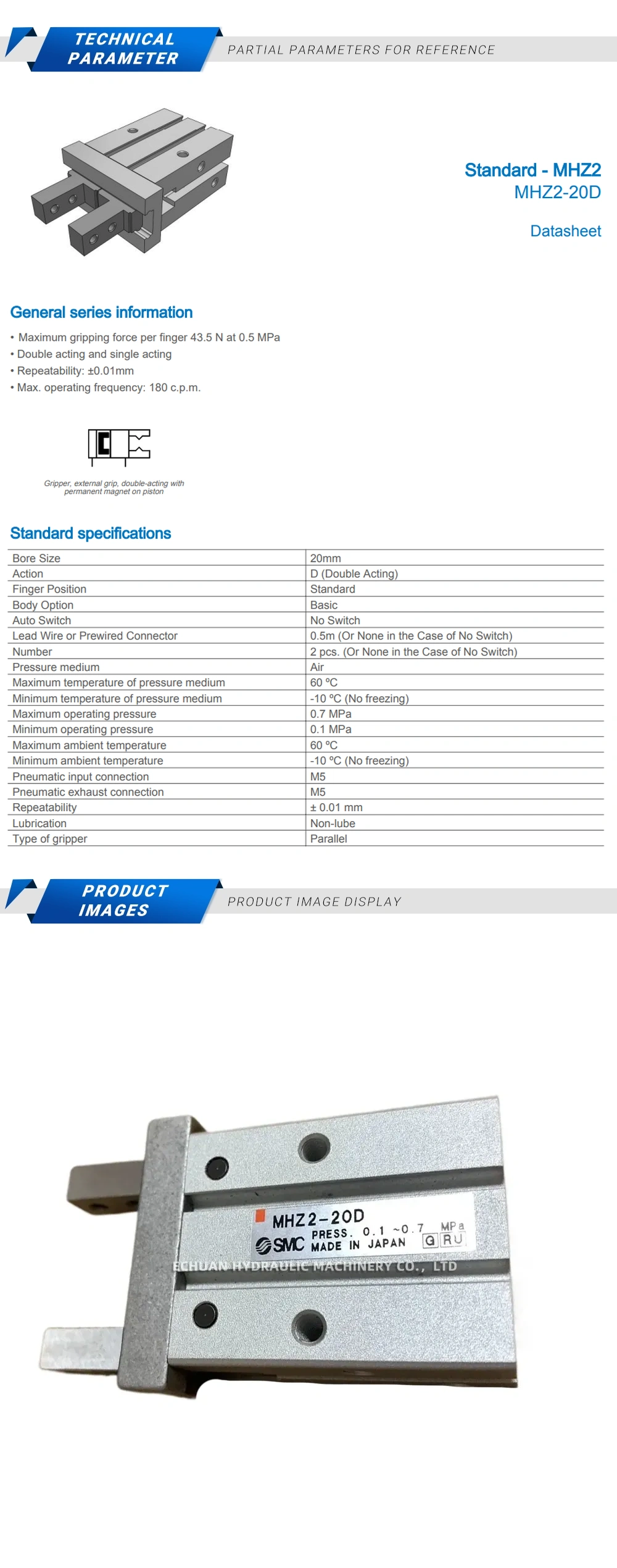 SMC MHZ2-20D Description