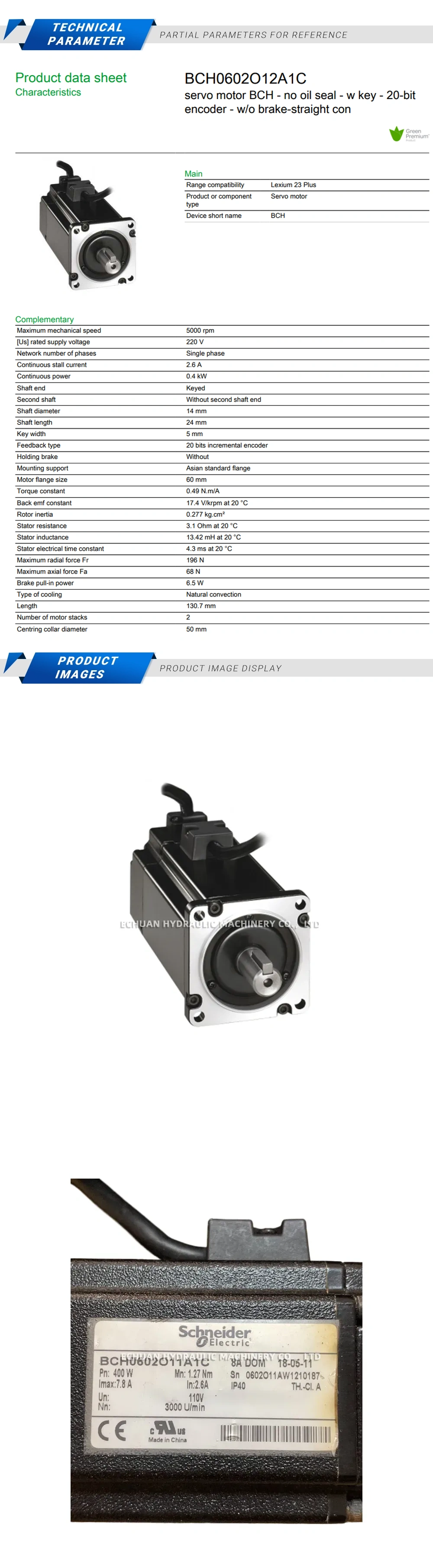Schneider BCH0602O11A1C Description