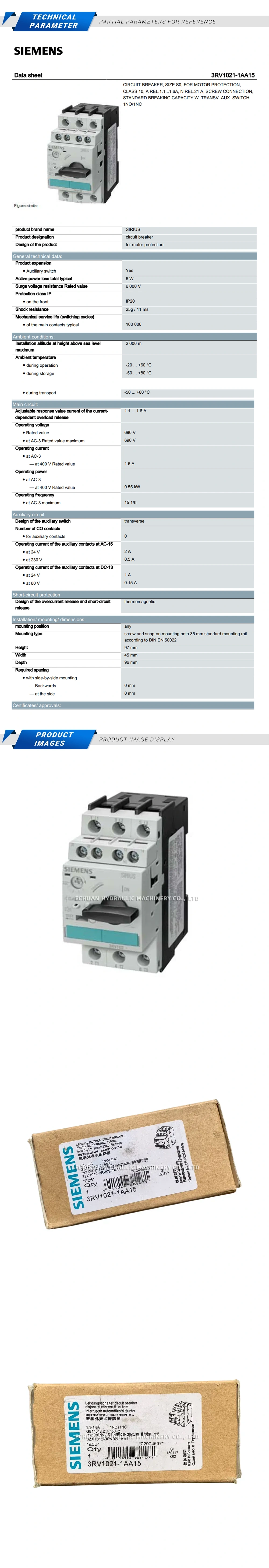 Siemens 3RV1021-1AA15 Description