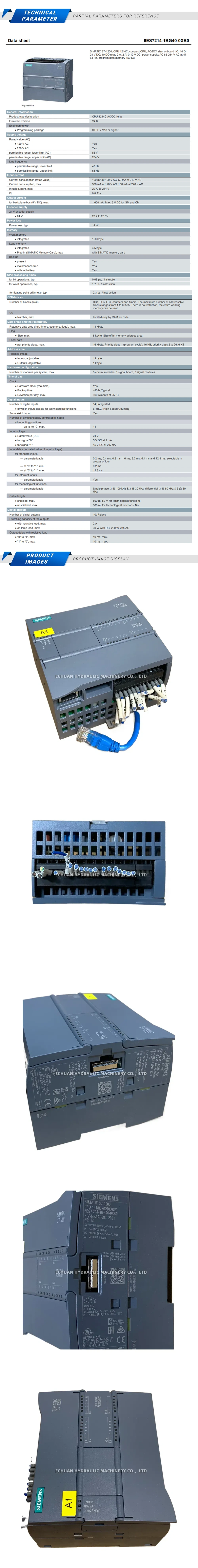 Siemens 6ES7214-1BG40-0XB0 Description