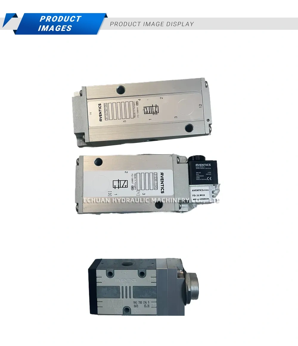 AVENTICS 571 013 0100, 5725512220, R41 700 196 9 Pneumatic Solenoid Valve and Mechanical Valve Description