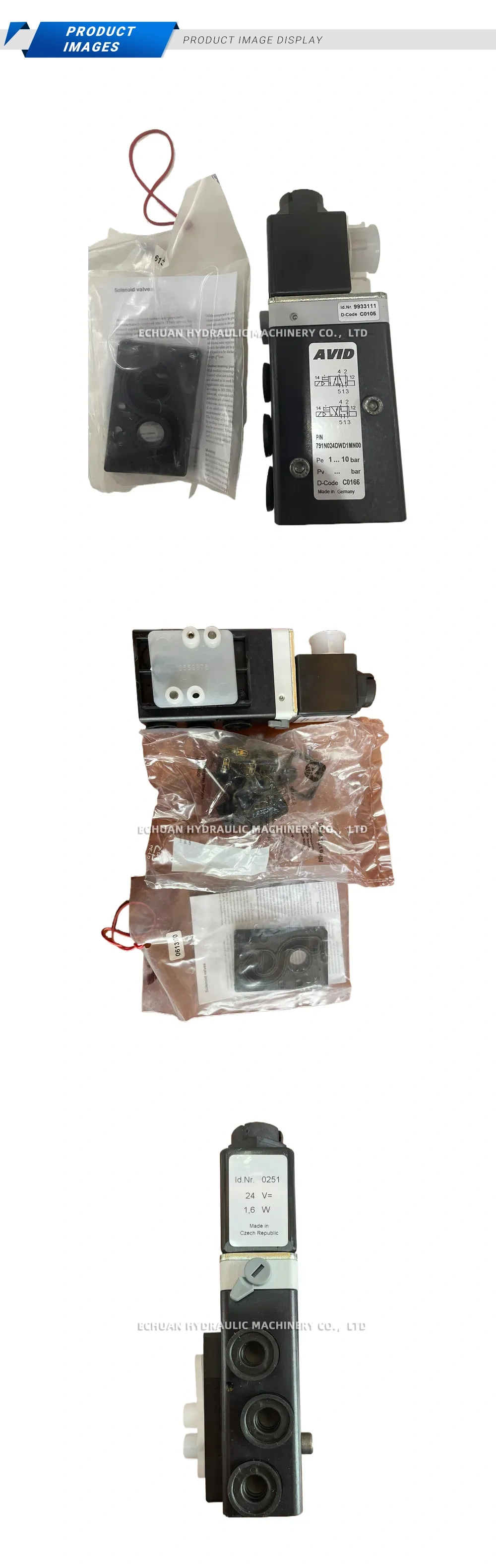 AVID 791N024DWD1MN00 Pneumatic Solenoid Valve Description