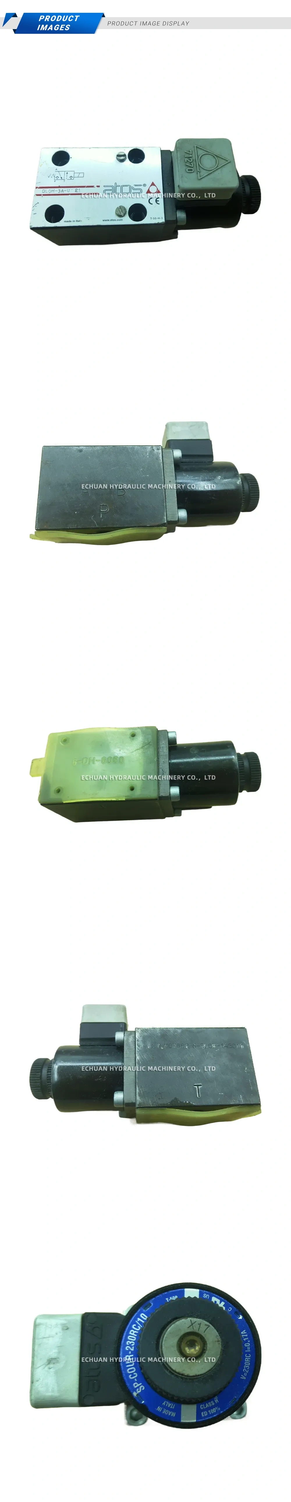 Atos DLOH-3A-U 21 Solenoid Operated Hydraulic Valve Description