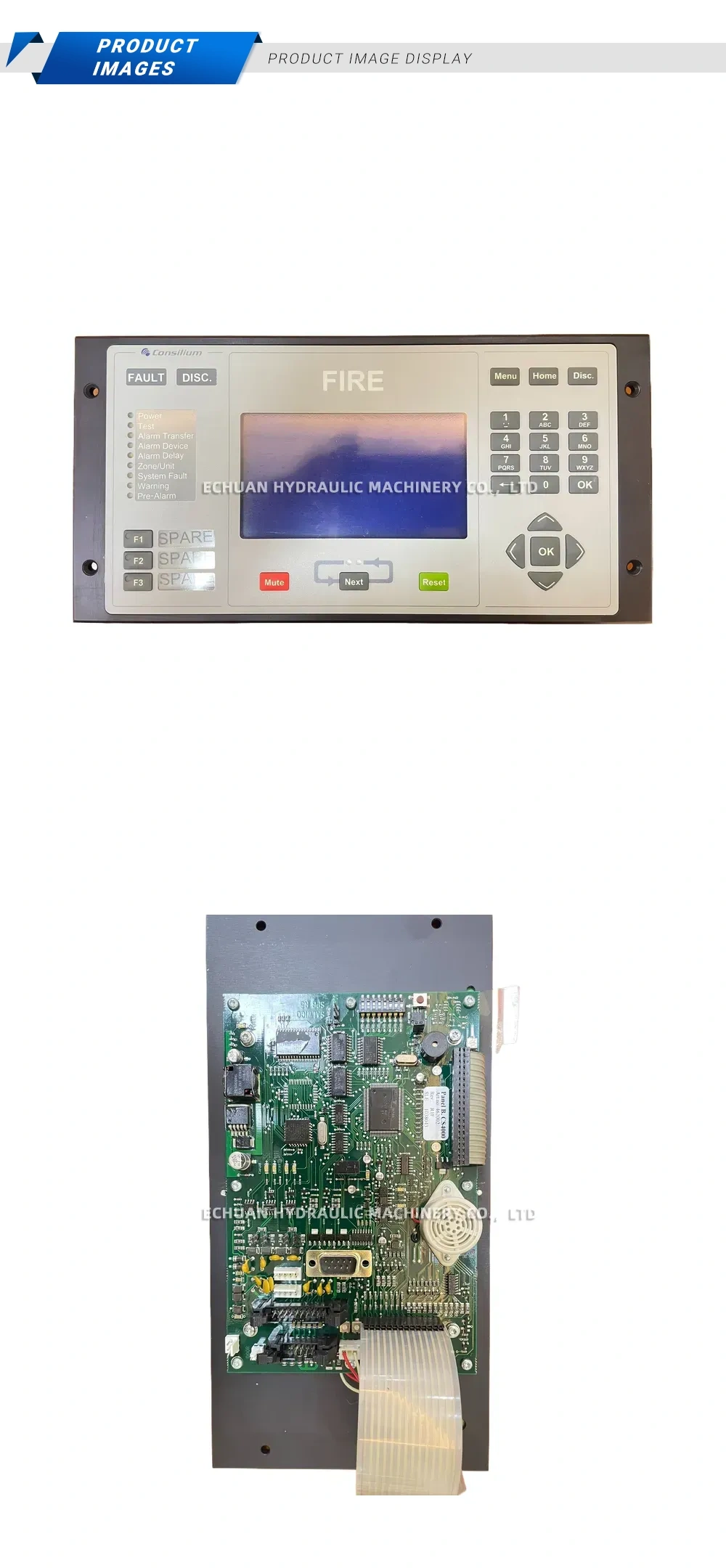 Consilium SW6010 Fire Alarm Control Panel Interface Description