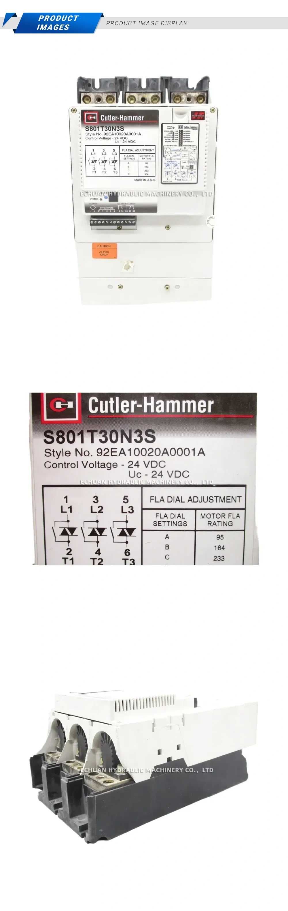 Cutler-Hammer S801T30N3S Solid State Soft Starter Description
