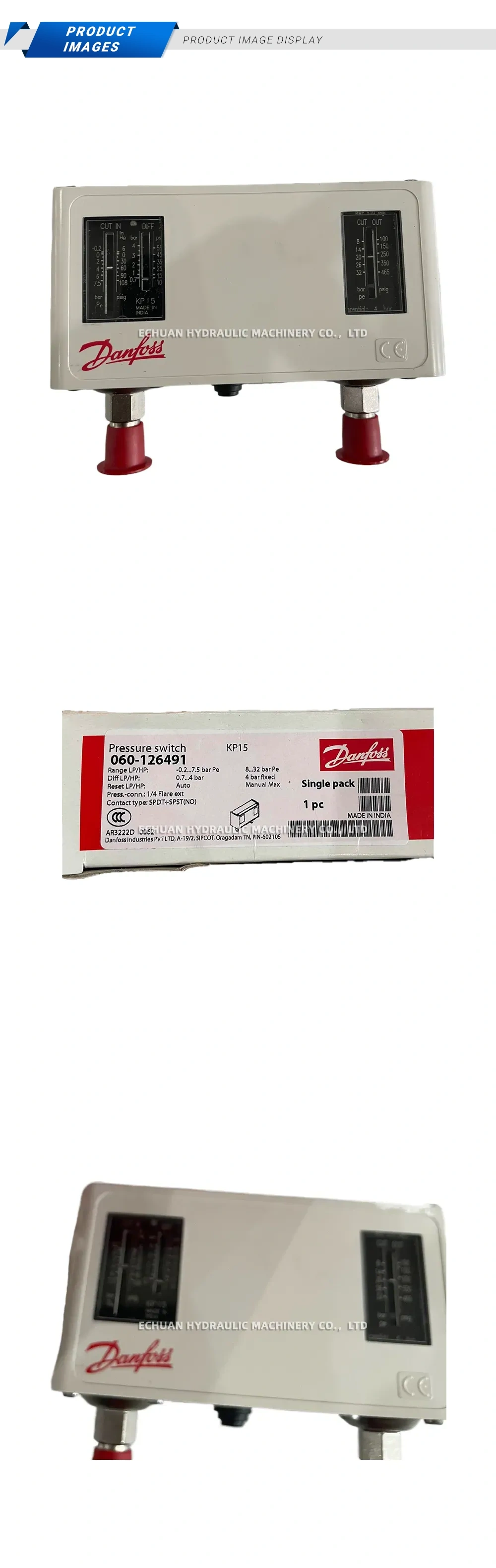 Danfoss KP15 Pressure Switch Description