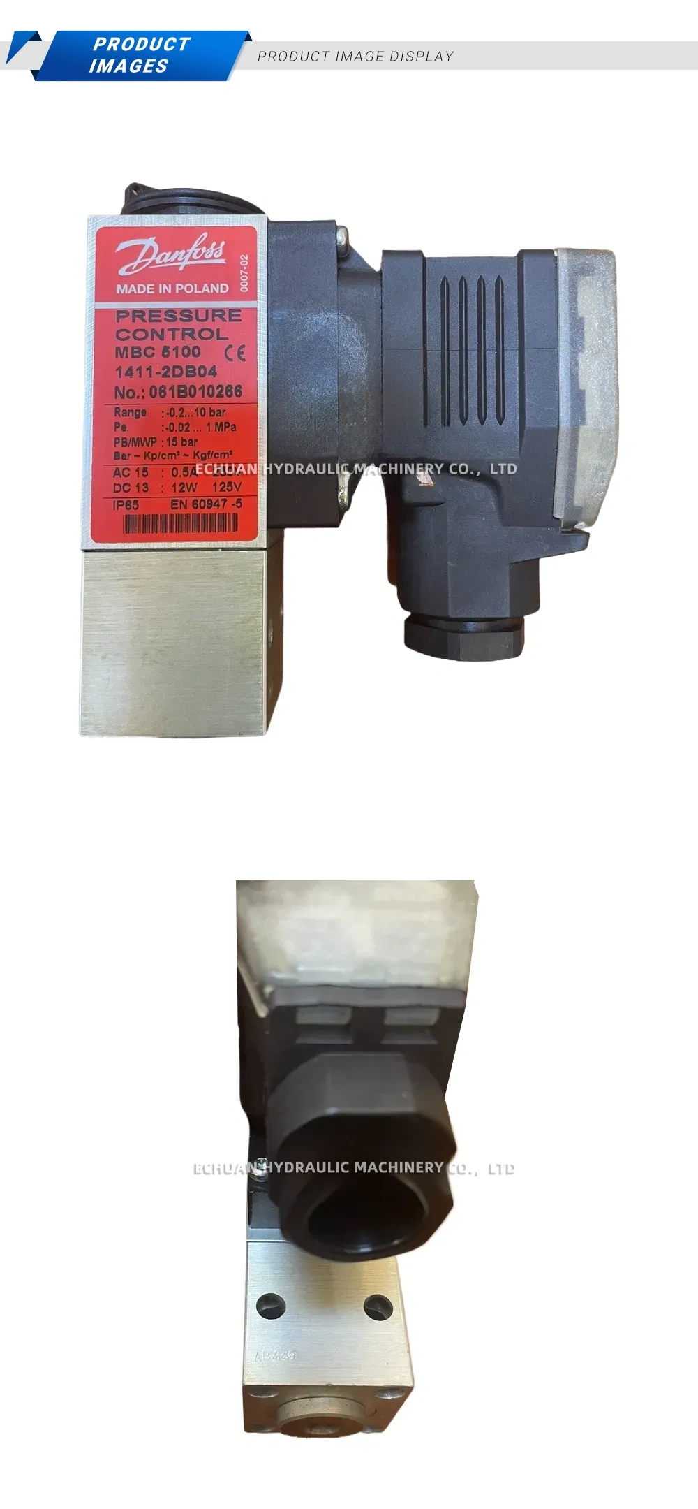 Danfoss MBC 5100 Pressure Switch Description
