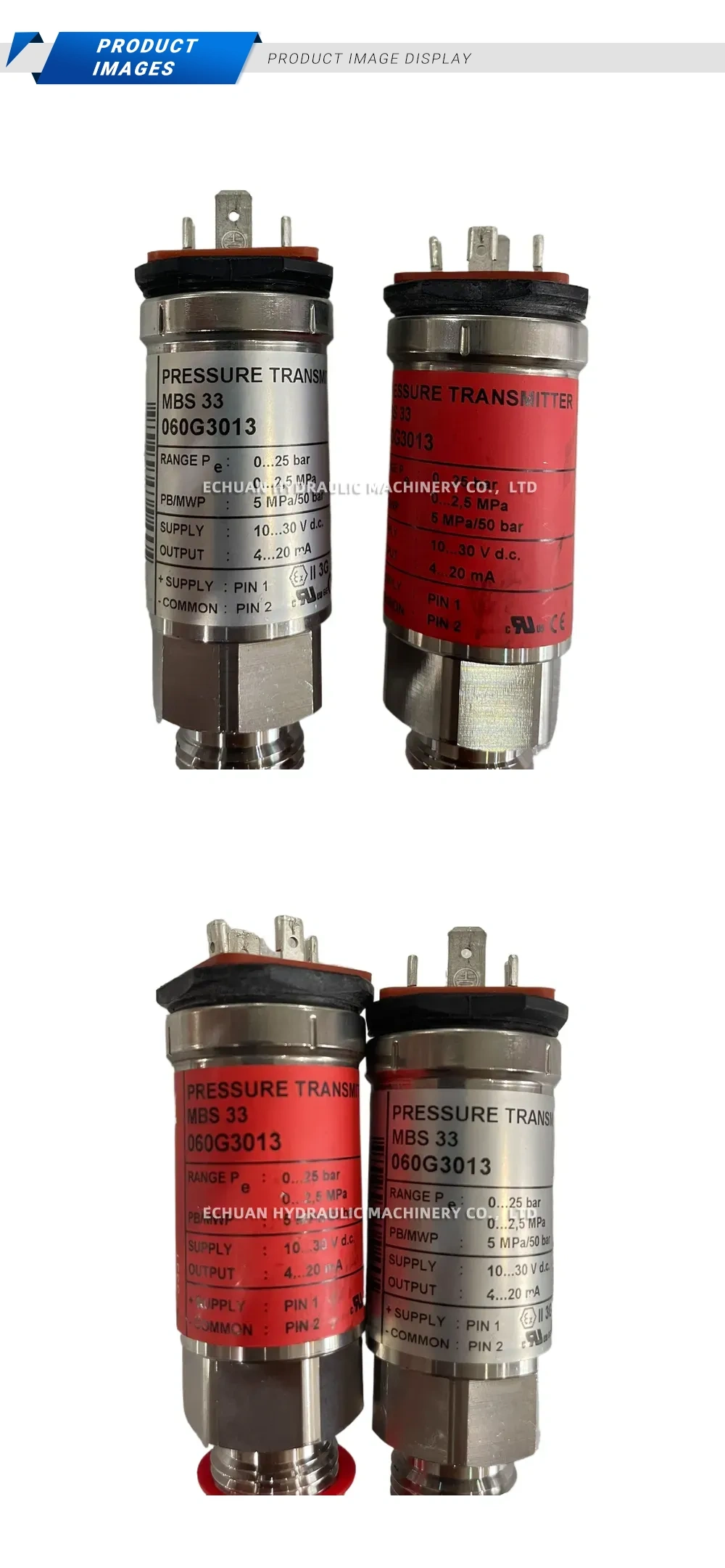 Danfoss MBS 33 / 060G3013 Pressure Transmitter Description