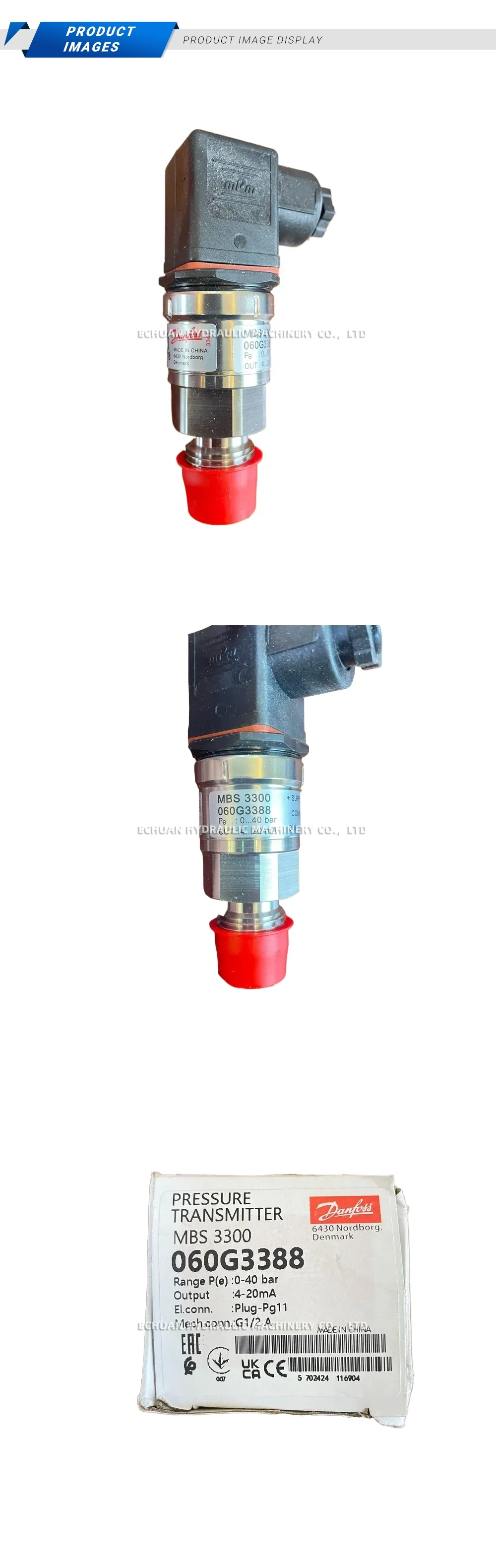 Danfoss MBS 3300 060G3388 Pressure Transmitter Description