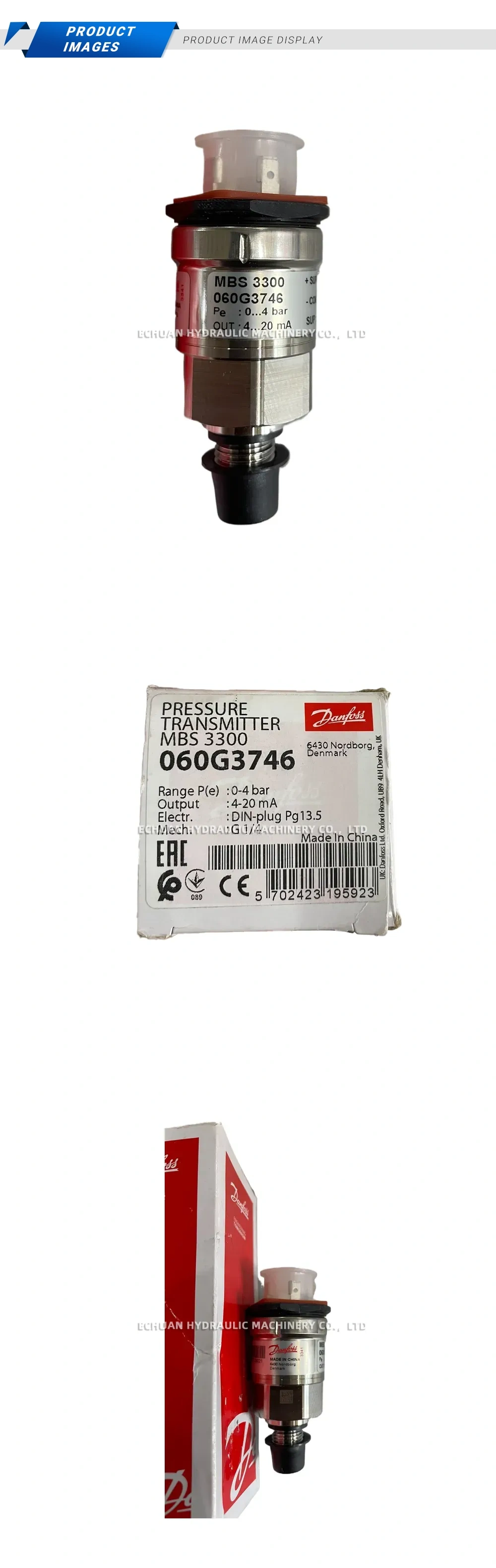 Danfoss MBS 3300 060G3746 Pressure Transmitter Description