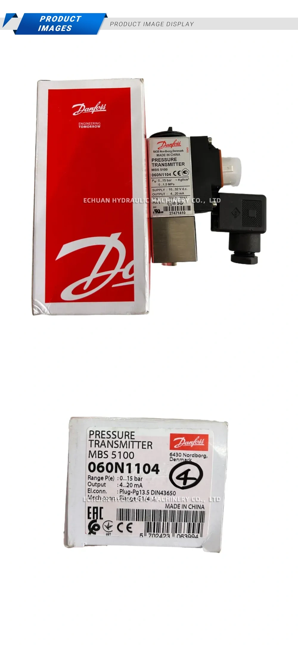 Danfoss MBS 5100 060N1104 Pressure Transmitter Description