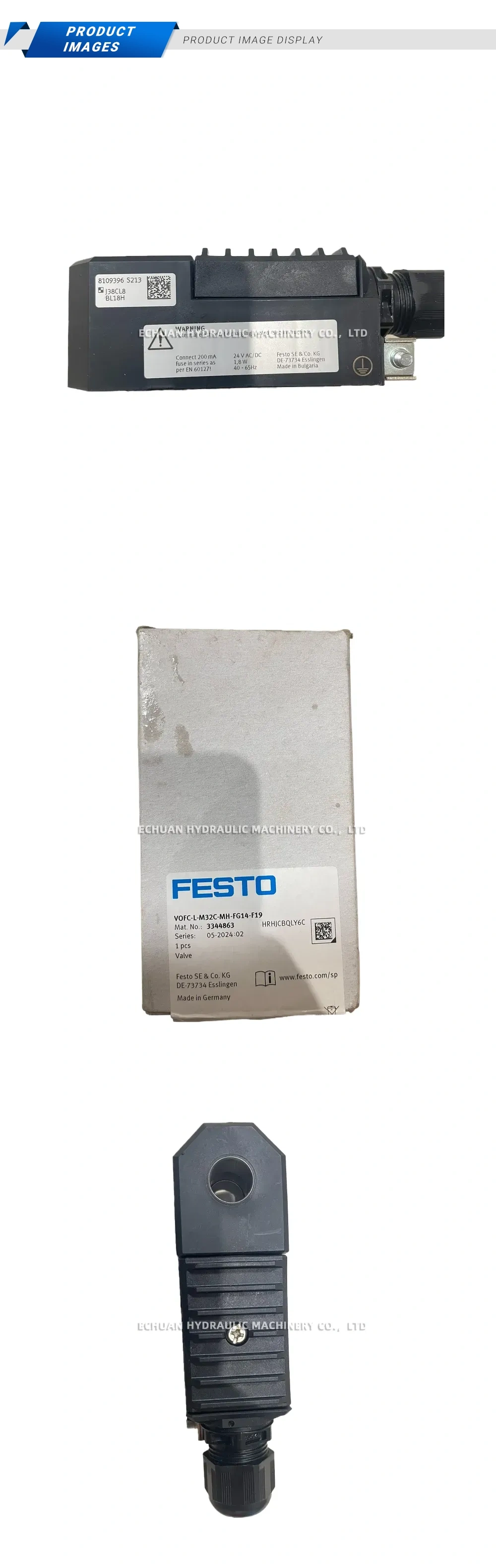 Festo VOFC-L-M32C-MH-FG14-F19 Vacuum On-Off Valve Description