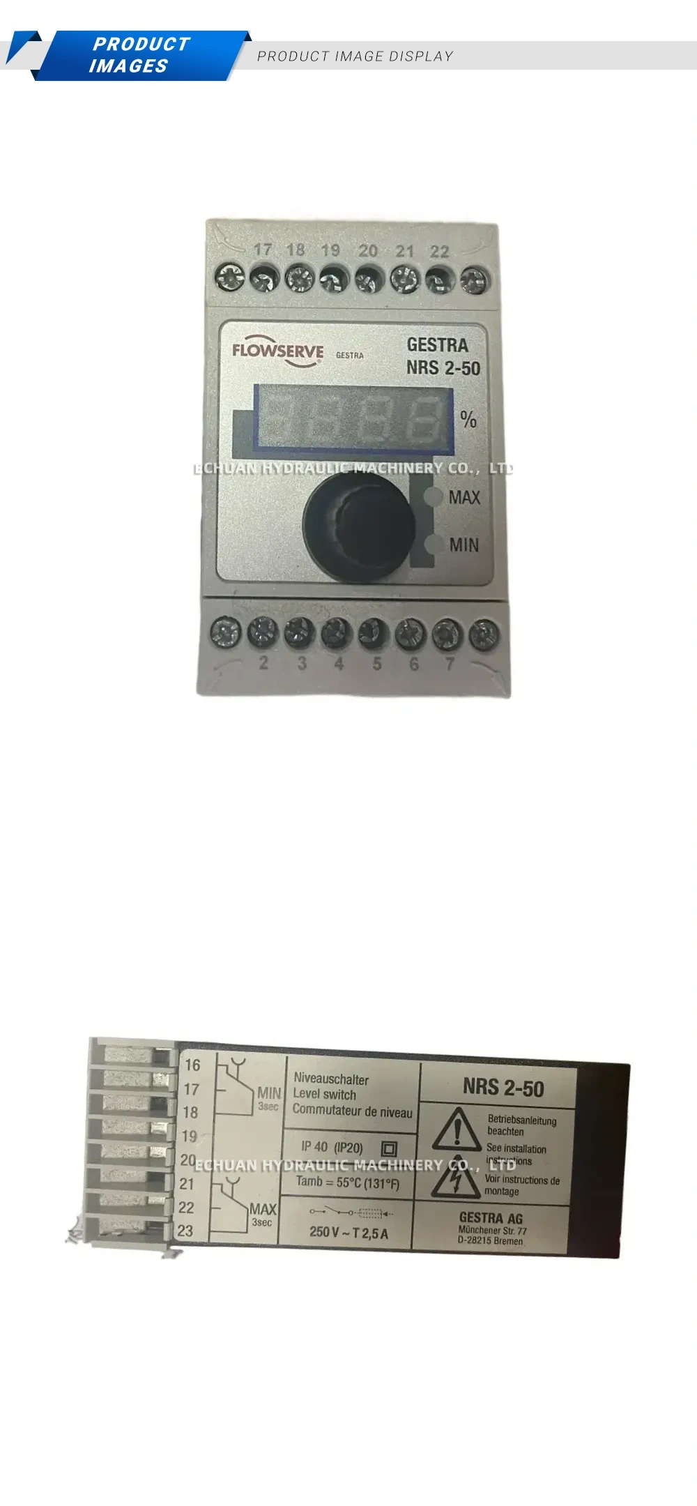 Flowserve Gestra NRS 2-50 Level Switch Description