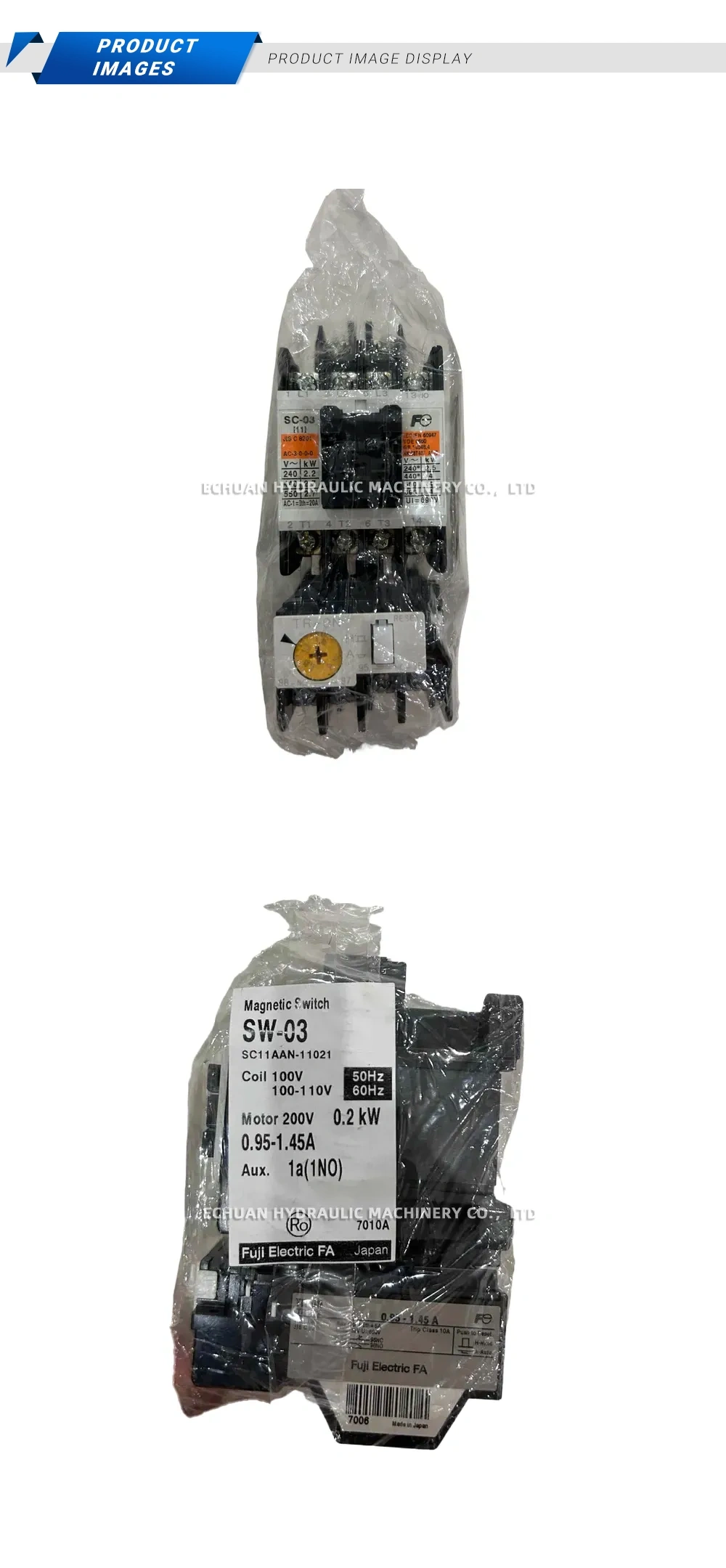 Fuji Electric SW-03 / SC-03 / SC11AAN-11021 Magnetic Switch Description